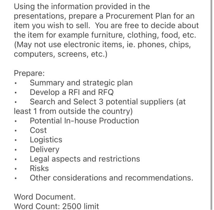 Using the information provided in the