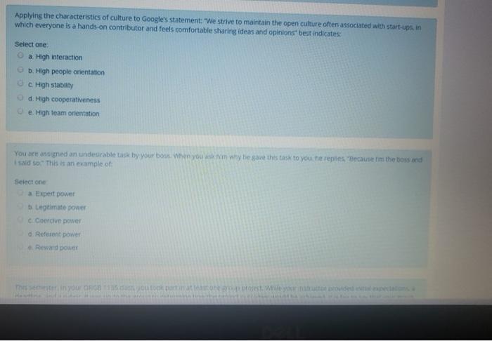 Applying the characteristics of culture to