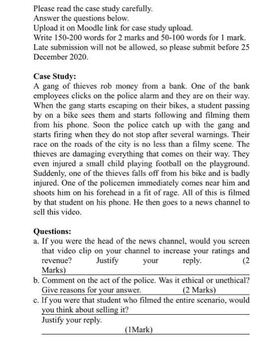 This is business ethics Please read the case