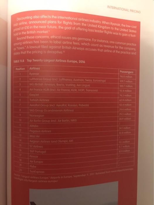 CASE 11 Pricing Air Travel In most of the world,