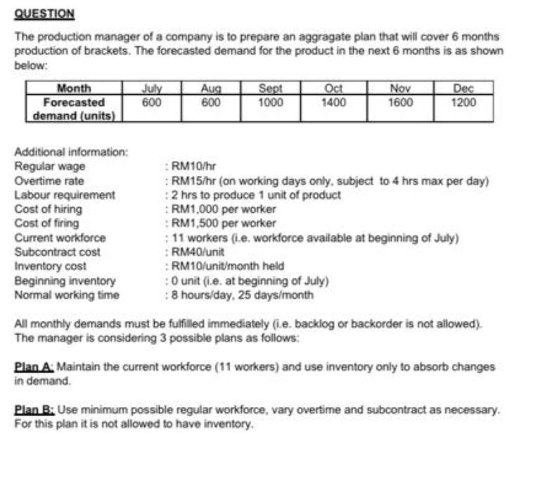 HELP ASAP INDUSTRIAL MANAGEMENT QUESTION The