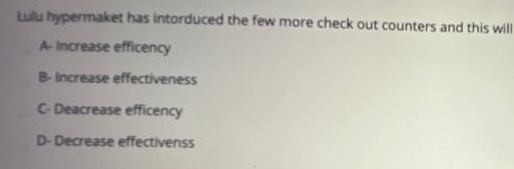 Lulu hypermaket has intorduced the few more check