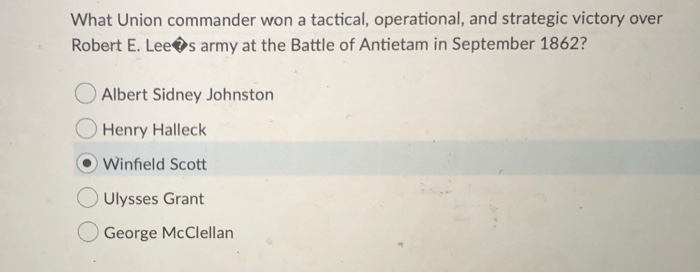 What Union commander won a tactical, operational,