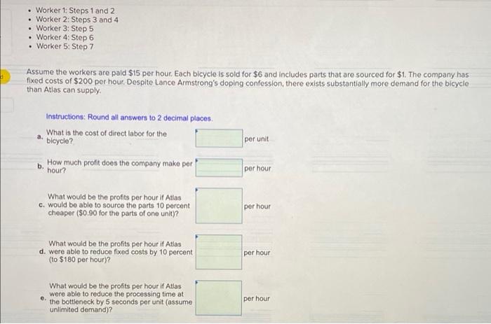 Atlas Inc. is a toy bicycle manufacturing company