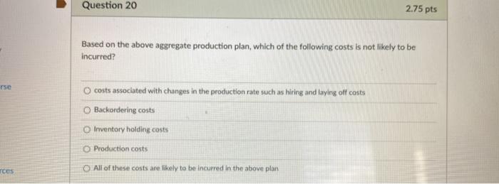 Question 19 2.75 pts Getting better prices for