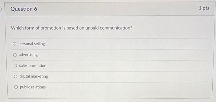 1 pts advertising is heavily used during the