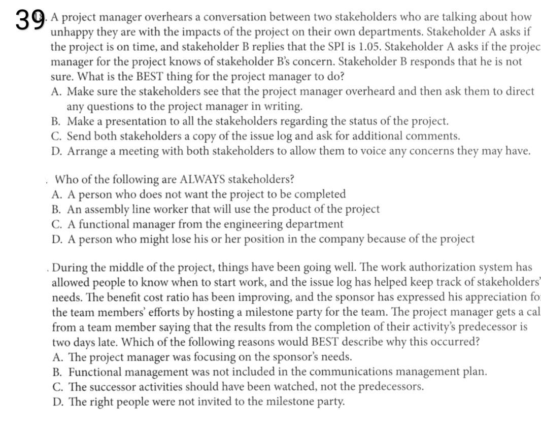 do all parts amd provide explanation which is