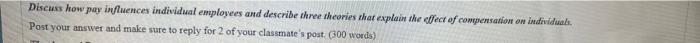 it is a H.R Managment question 300 words please