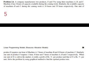 vh Problm 24. A company were, and by the mach and