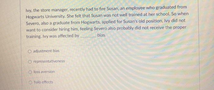 You are hiring a new employee, and want to be as