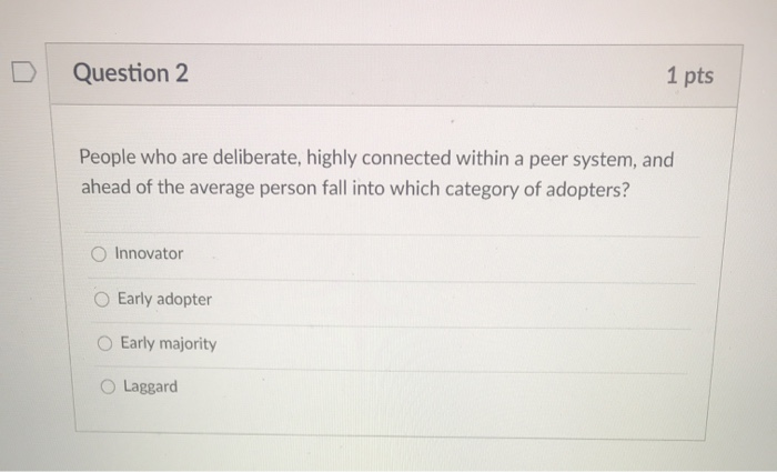 Question 2 1 pts People who are deliberate,
