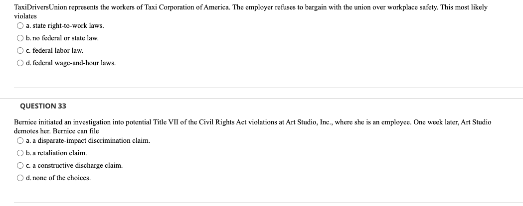 TaxiDriversUnion represents the workers of Taxi