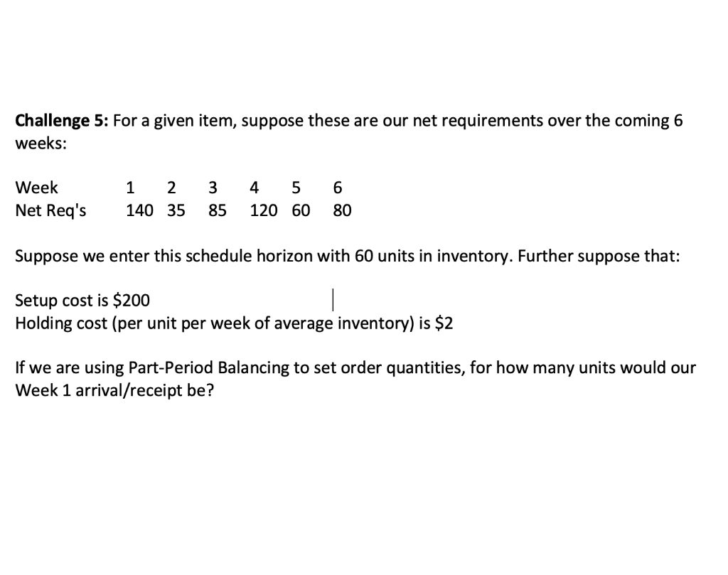 Challenge 5: if we are using part-period