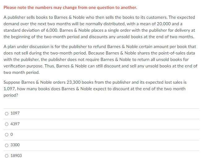 Please note the numbers may change from one