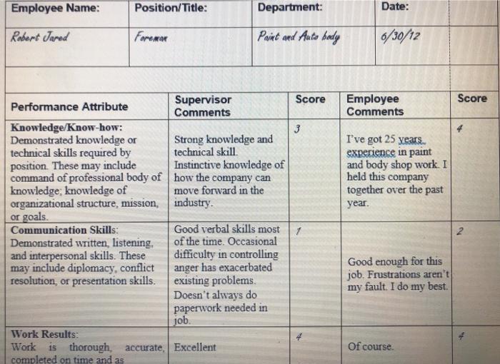 the form is perfornmance appraisal (1)
