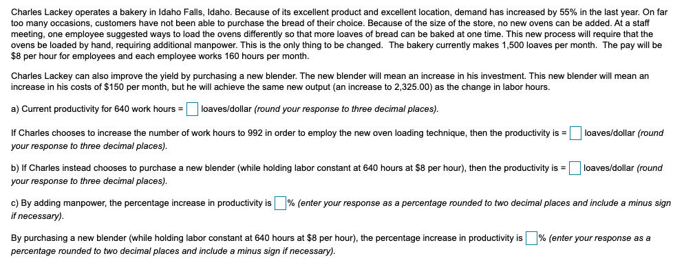 Charles Lackey operates a bakery in Idaho Falls,