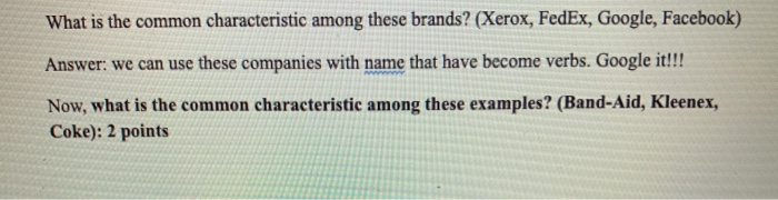 What is the common characteristic among these