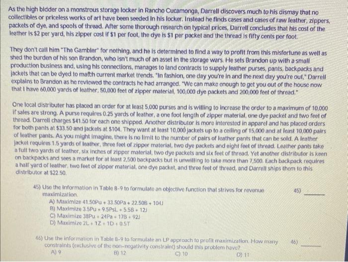 Please answer both questions (they follow cheggs