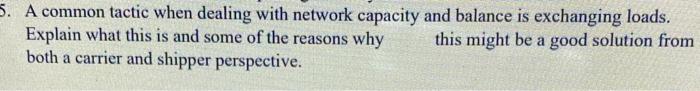 5. A common tactic when dealing with network