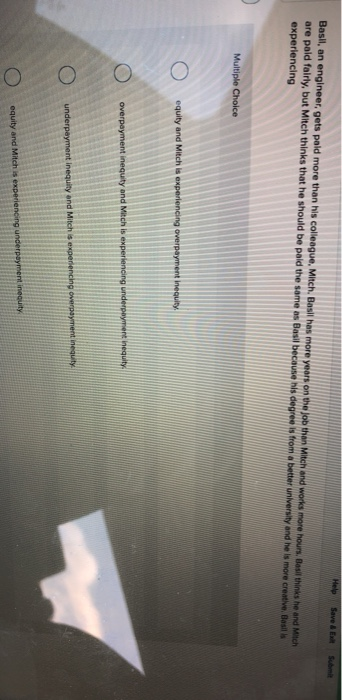 Help Save & Basil, an engineer, gets paid more