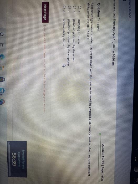 ations TOO201 1 missions until Thursday, April