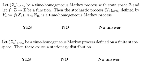 Let (Zn)nen, be a time-homogeneous Markov process