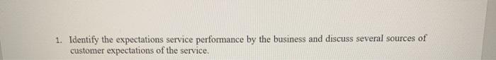for four seasons company 1. Identify the