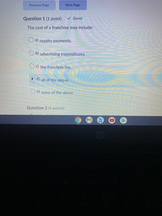 Question 15 (8 points) How will you handle