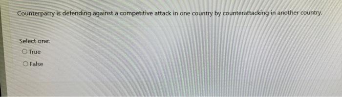 Counterparry is defending against a competitive