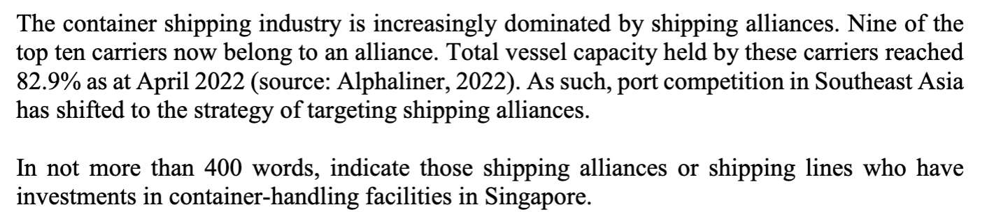 The container shipping industry is increasingly