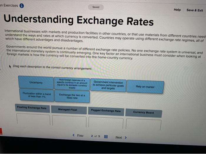 on Exercises i Saved Help Save & Exit