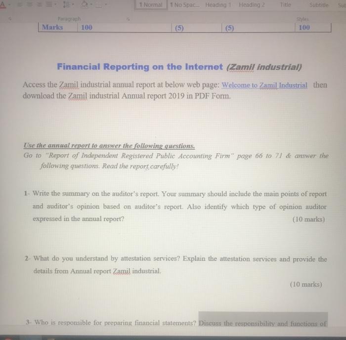 T Normal 1 No Spac. Heading 1 Heading2 Title