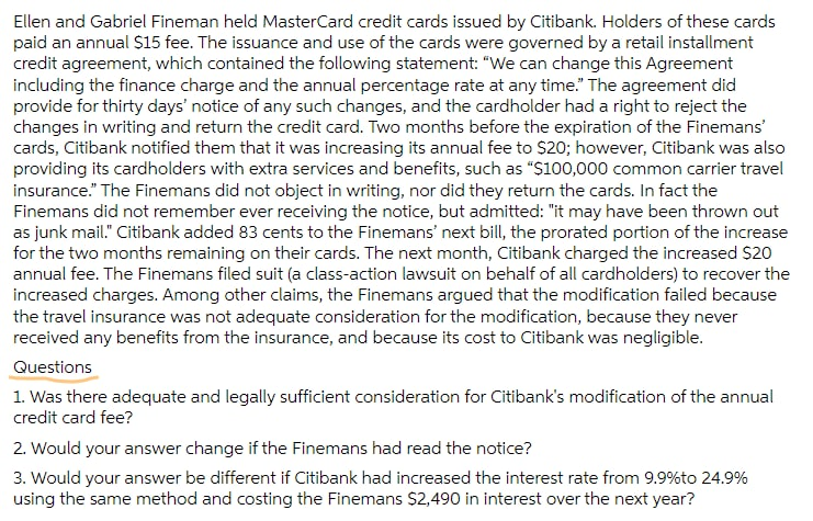 Ellen and Gabriel Fineman held MasterCard credit