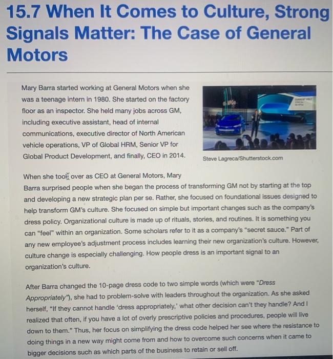 1.) Thinking about different industries, which do