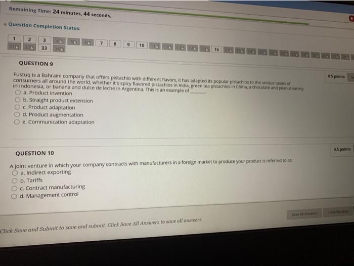 Mkt264 Remaining Time: 24 minutes, 44 seconds.