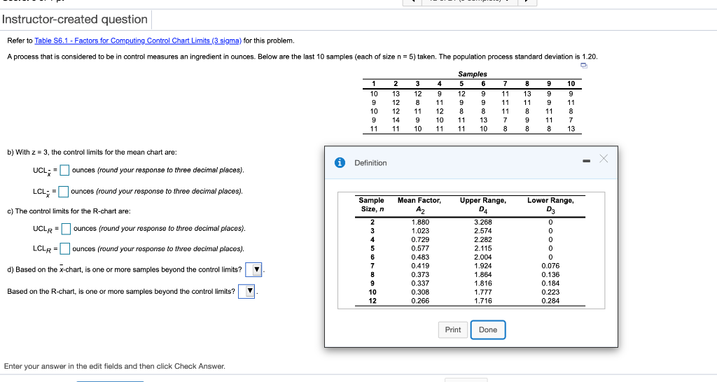 Instructor-created question Refer to Table S6,1 -