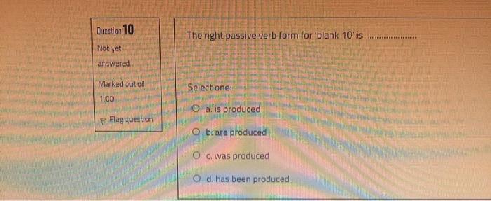 please answer all, I am in exam Part 1: Read the