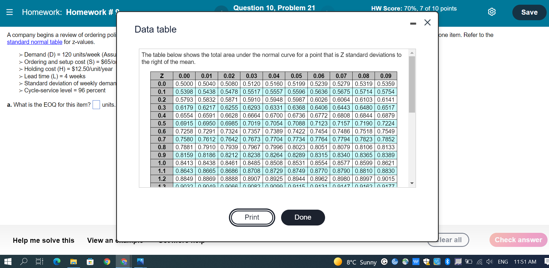 = Homework: Homework #9 Question 10, Problem 21