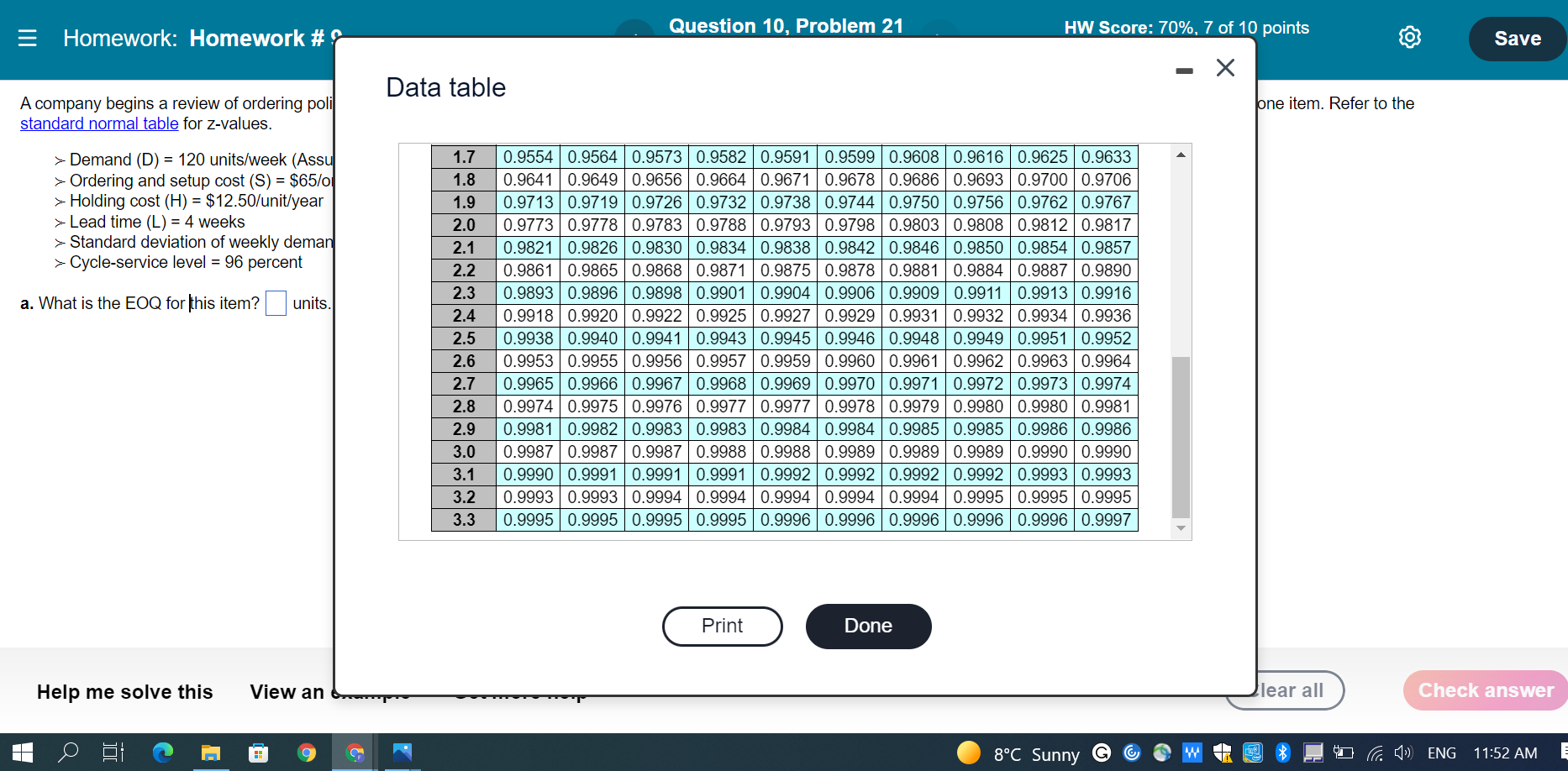 = Homework: Homework #9 Question 10, Problem 21