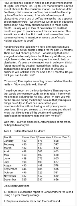 Paul Jordan has just been hired as a management