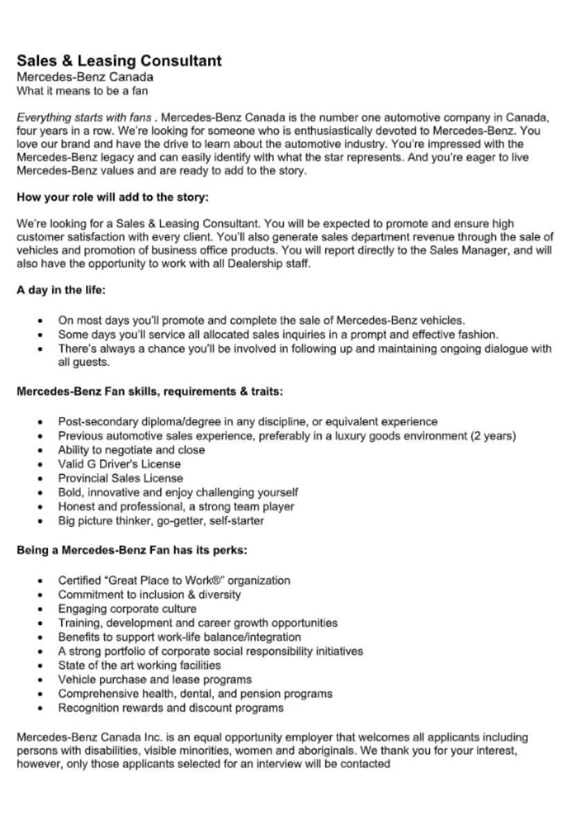 please create a resume based on job description