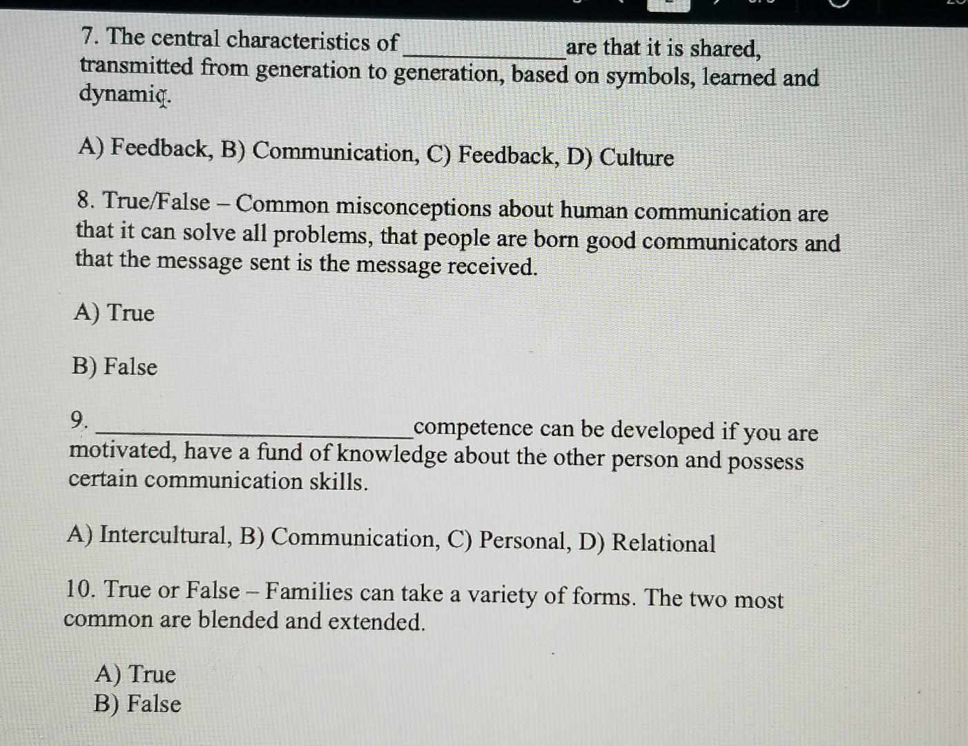 - 1.True/False - Globalization has created an