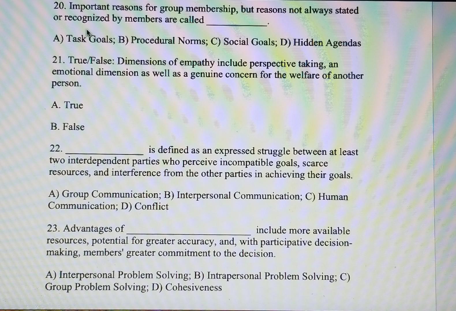 - 1.True/False - Globalization has created an