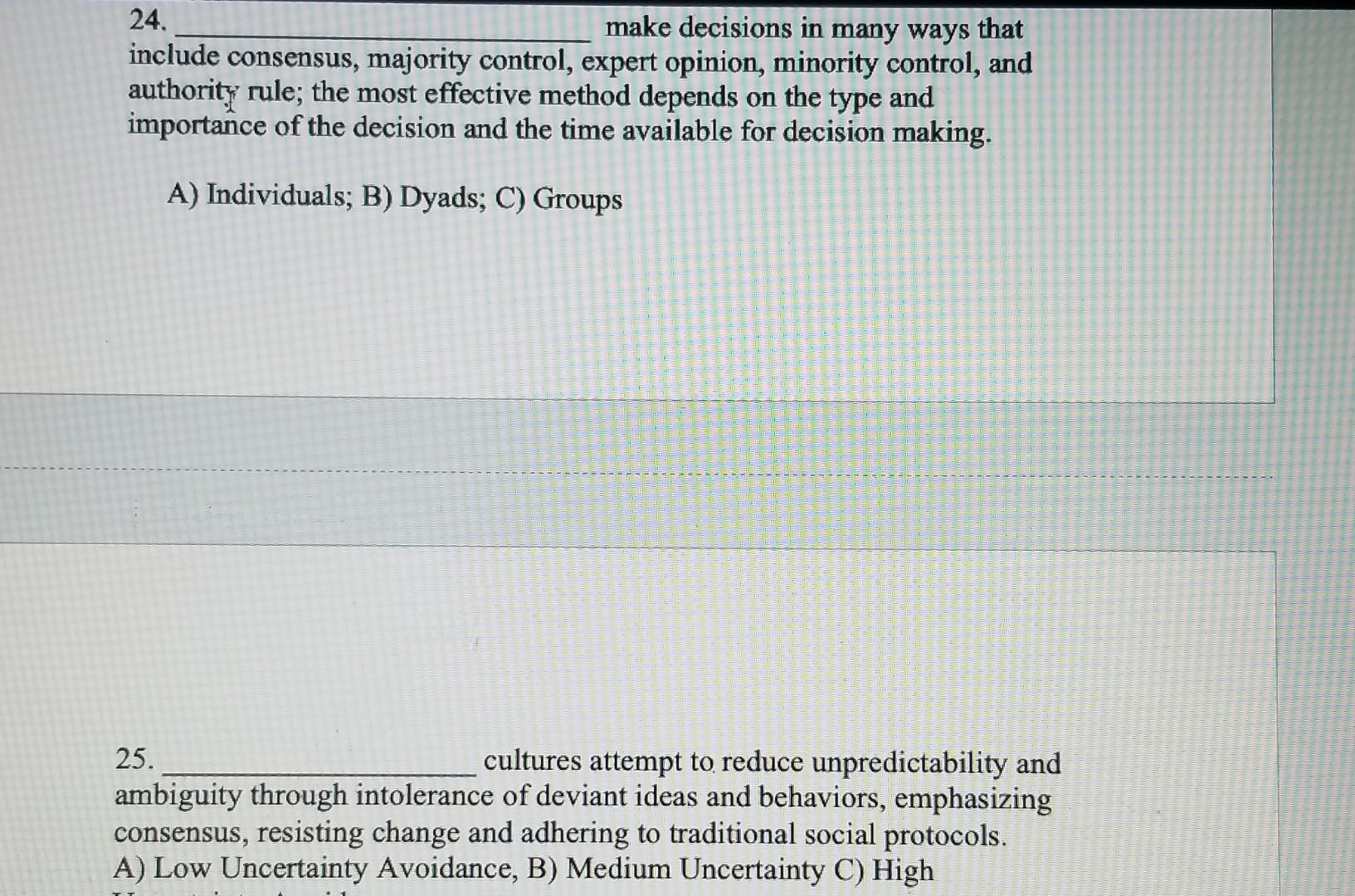 - 1.True/False - Globalization has created an