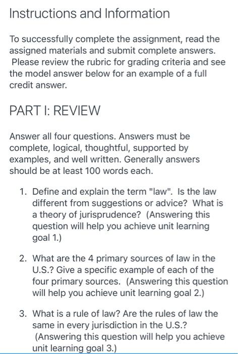 please answer the questions Instructions and