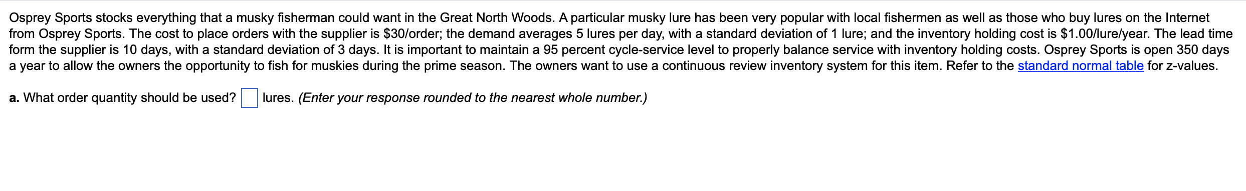 Osprey Sports stocks everything that a musky