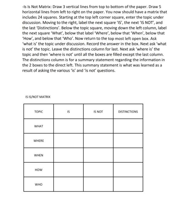 Read the example and instructions provided in the