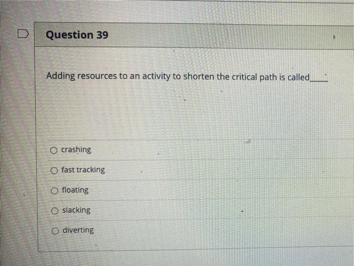 58 The amount of time an activity can be delayed