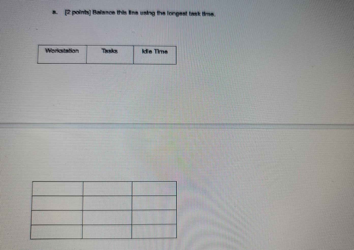 Problem 1- Assembly Line [5 polnte] An assembly
