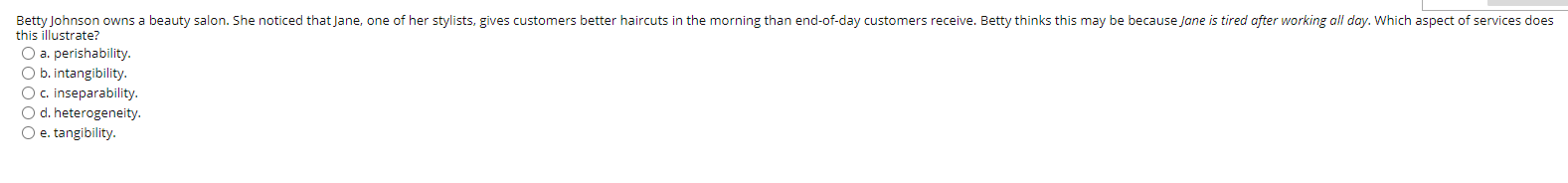 Betty Johnson owns a beauty salon. She noticed